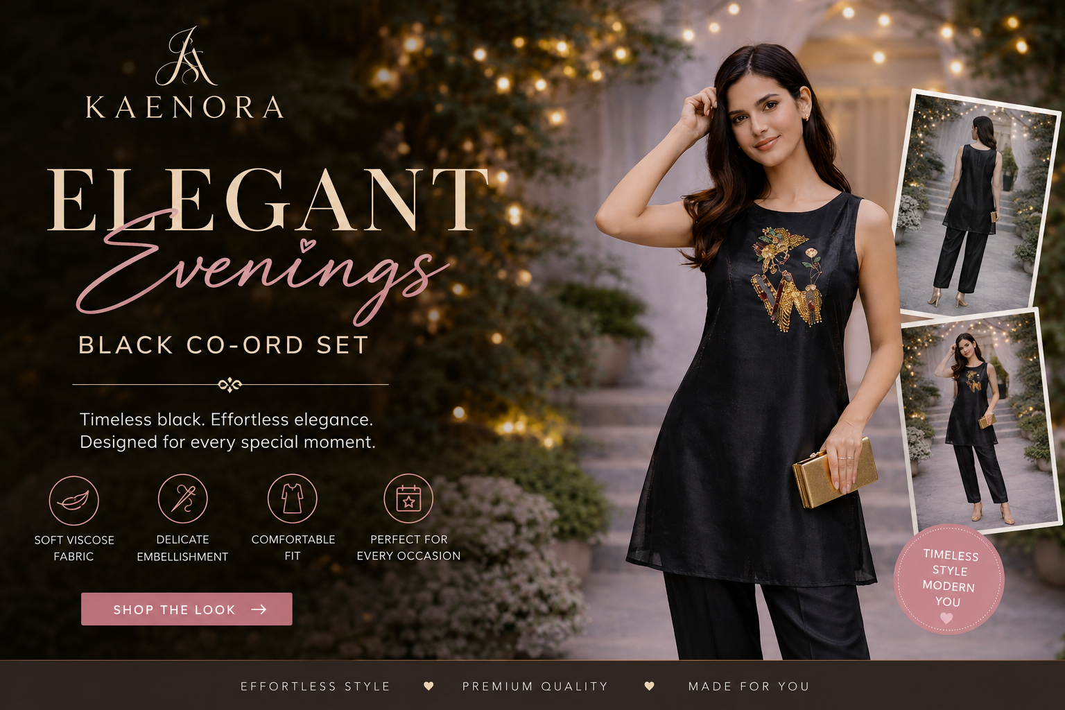 The Black Co-Ord Set Every Woman Needs for Elegant Evenings